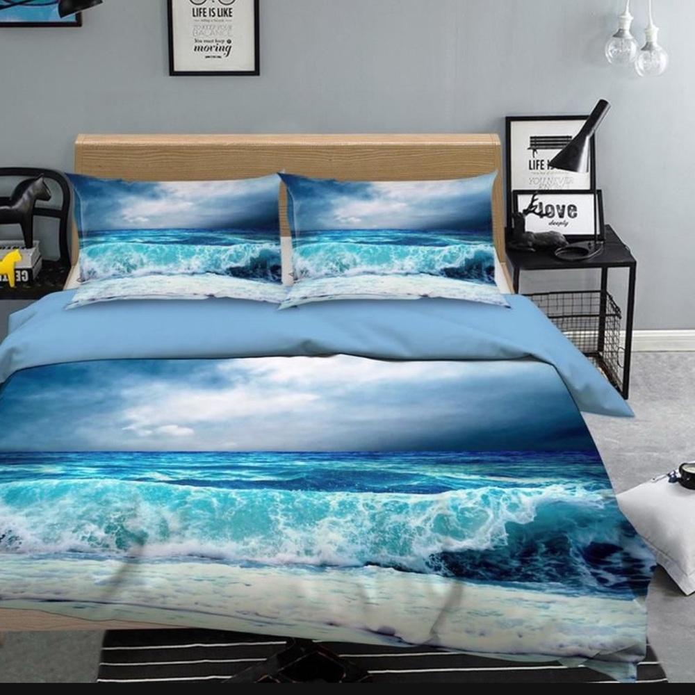 Ocean Wave Duvet Cover Set
